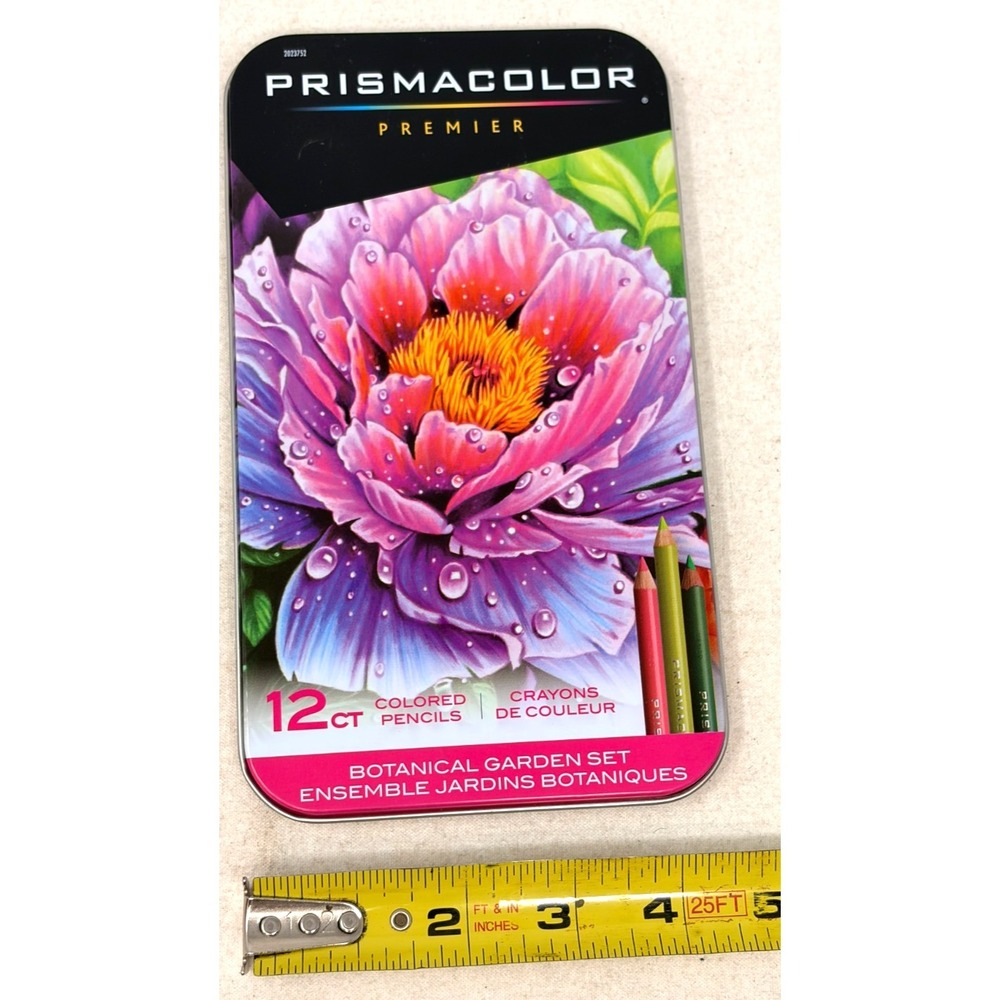 Prismacolor Premier 12 Botanical Garden Colored Pencils Metal Tin Set Soft Core